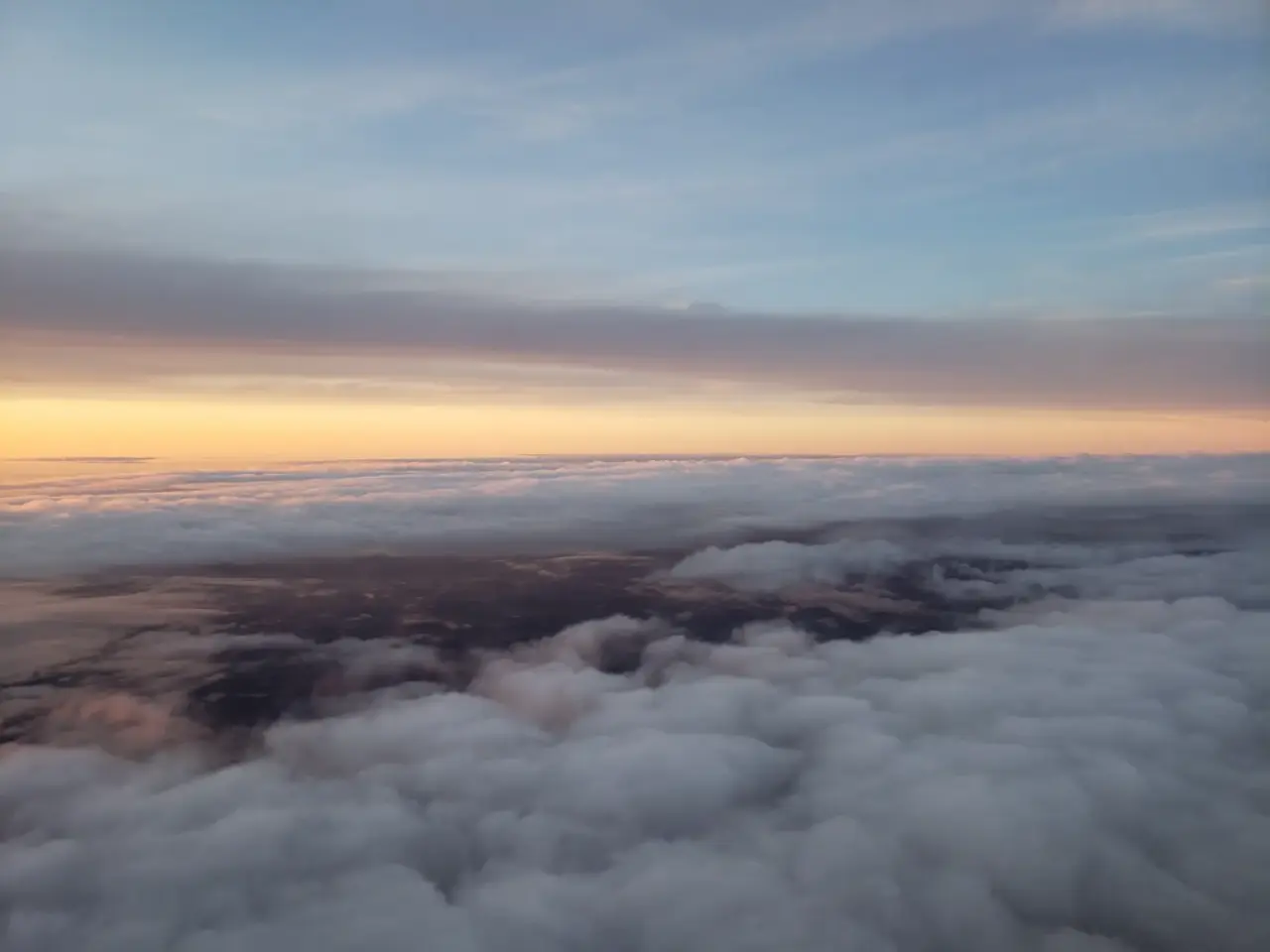 a view from an airplane