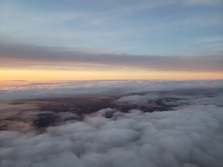 a view from an airplane