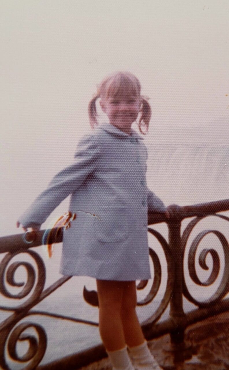The author as a young girl.
