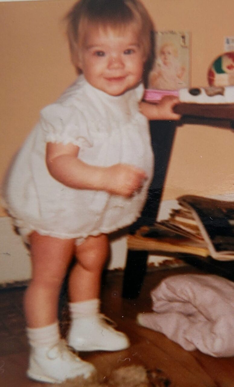 The author as a toddler in 1971.